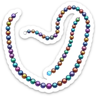 Colorful String Bead sticker