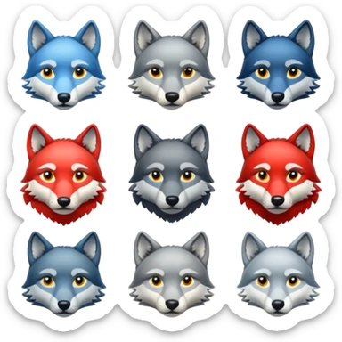 kick platformu için 13 adet abonelik rozeti oluşturur musun kurt motifli sticker