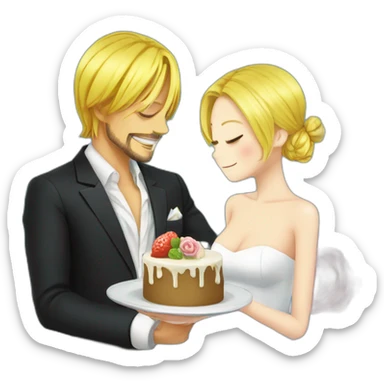 marriage sanji et pudding sticker