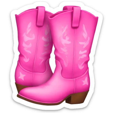 pink cowgirl boots  sticker