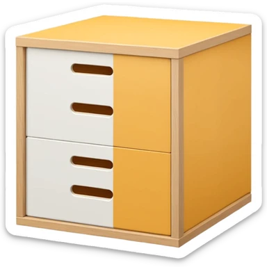 kallax 2 cajones ikea compartimientos blancos sticker