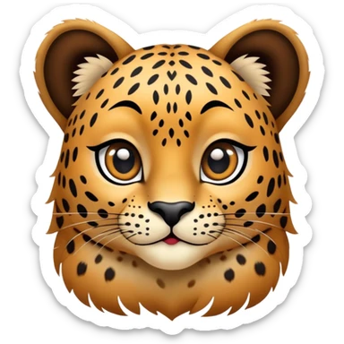 Leopardo coquette sticker