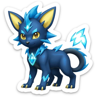 Electric Tynamo-Manectric-Shinx-Luxray-Electrike-Pokémon-Fakémon-fusion sticker