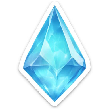 magic crystal pastel blue sticker
