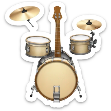 bateria acustica (instrumento) sticker