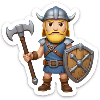 A Mechanic tool In A Clash Of Clans and medival Aesthetic  sticker