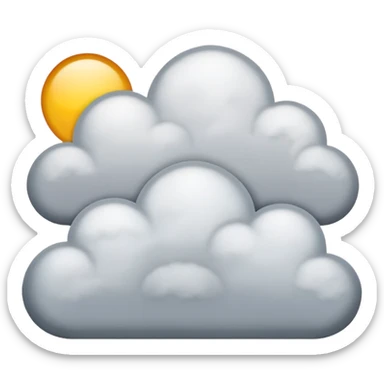 Good morning skies with clouds no sun sticker