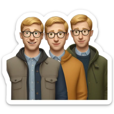 Joe Pera and three and seven  sticker