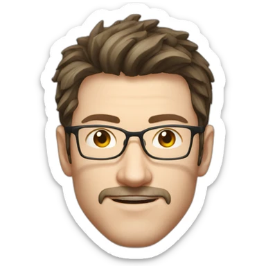 Marat Safin chinese glasses no facialhair engineer sticker