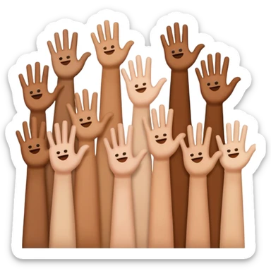 Hand Emojis of gang sings sticker