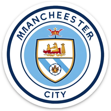 Manchester City logo sticker