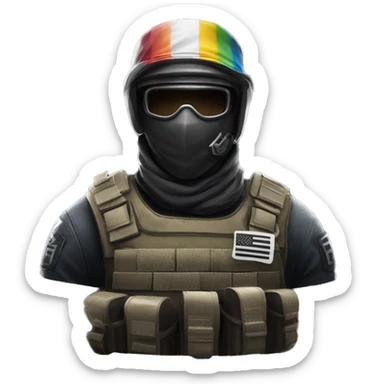 rainbow six siege champion logo sticker