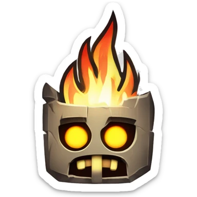 Fire in the  hole Geometry Dash ￼ sticker