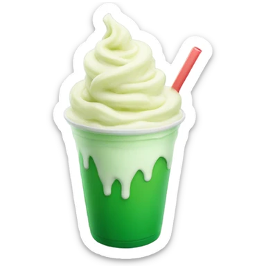 Shamrock shake sticker