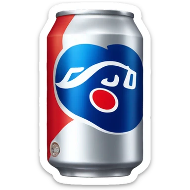 Pepsi can sticker