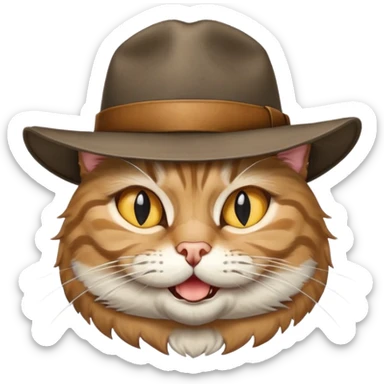 dirty harry Clint Eastwood looking cat sticker