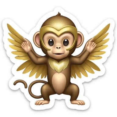 🎭✨🪽🐒 sticker