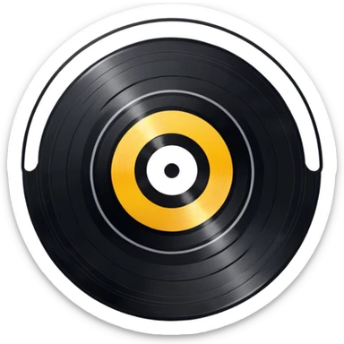 Vinyl record sticker