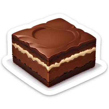 chocolate brownie dessert sticker