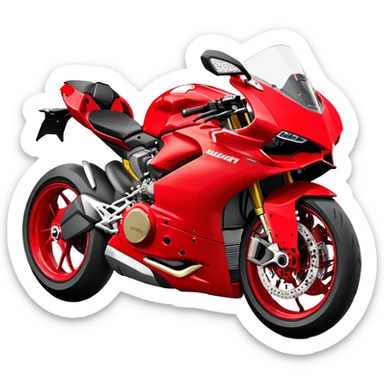 Ducati Panigale (Sportbike) - Ducati Panigale V4 (Model Year: 2022) (Iconic colour: Red) sticker