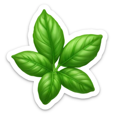 basil leaf sticker