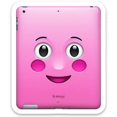 Pink ipad sticker