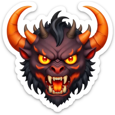 demon rage sticker
