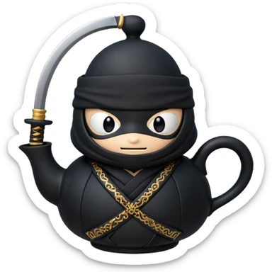 teapot ninja sticker