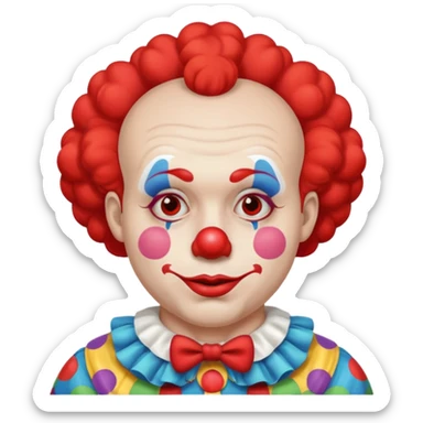 pregnant man clown emoji sticker