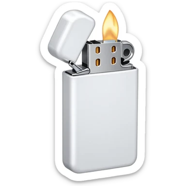 white lighter sticker