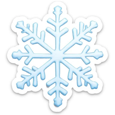 Snowflake sticker