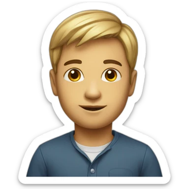 petit homme gros front lu sticker