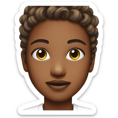 Skincare products face sticker