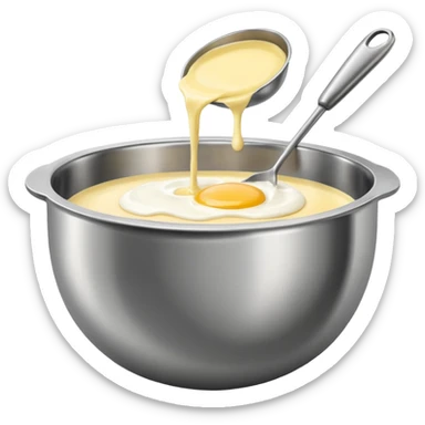 mixing bowl and baking preparation sticker
