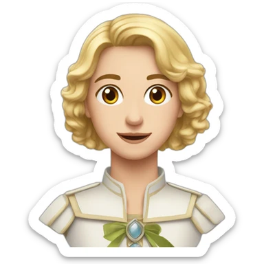 Une cavalière adolescente qui s'appelle Julia sticker