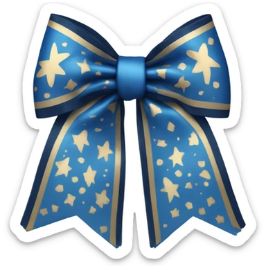 blue cheer bow sticker