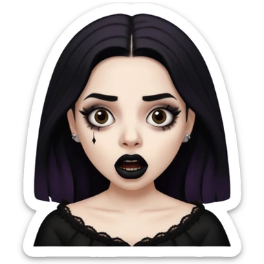 Mexican goth girl can’t sleep and yells about new suicideboy album
 sticker