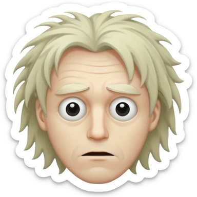 A creepy man sticker