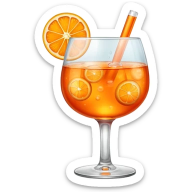 in the same glass as the aperol sticker