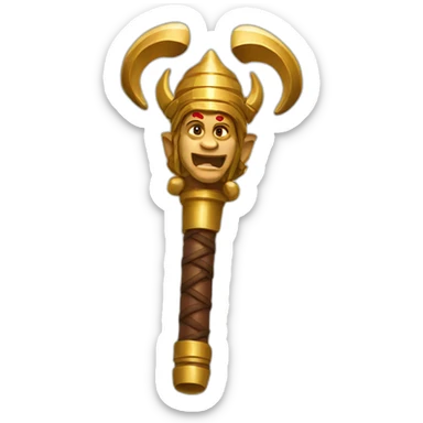 Hanuman mace sticker