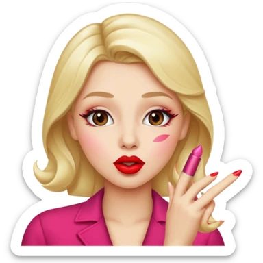 Carita tirando besos sticker