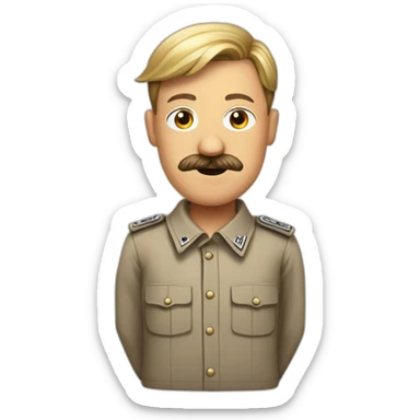Hitler avec une chemise sticker