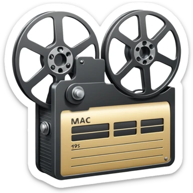 mac os icon physical film 60s recording sticker