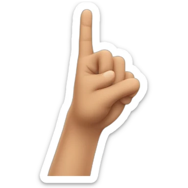 finger pointing straight at me sticker
