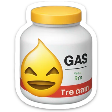 label with 'ide gas' on it sticker