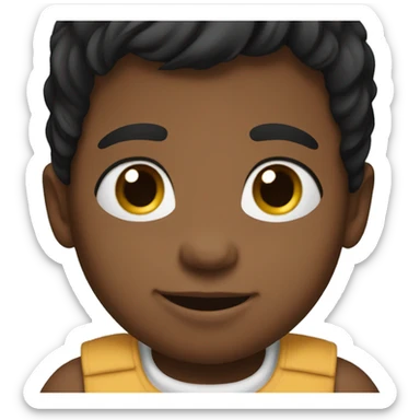 A  black-haired  male  infant. sticker