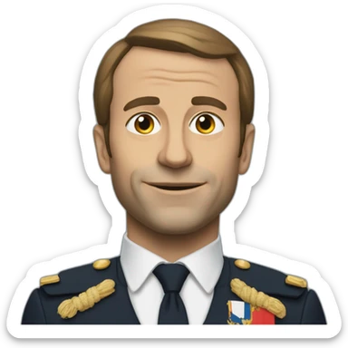 Macron jule césar sticker