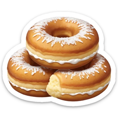 Mini sugar covered donut holes  sticker