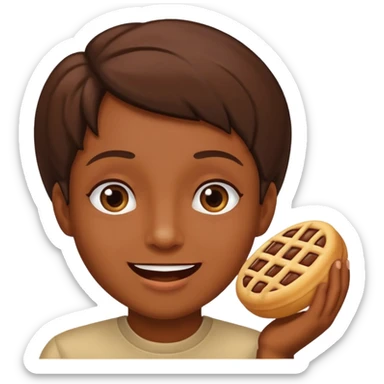 Carita que refleje emoción por algo delicioso sticker