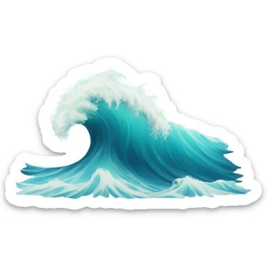 Wave sticker
